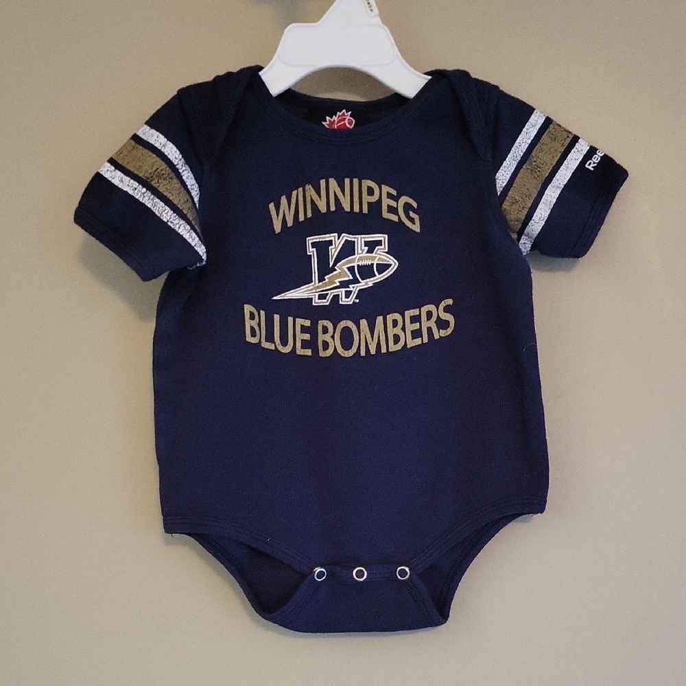 Reebok navy Winnipeg Blue Bombers onesie/bodysuit